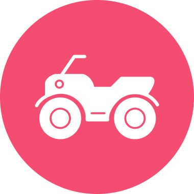 ATV araba simgesi vektör illüstrasyonu 