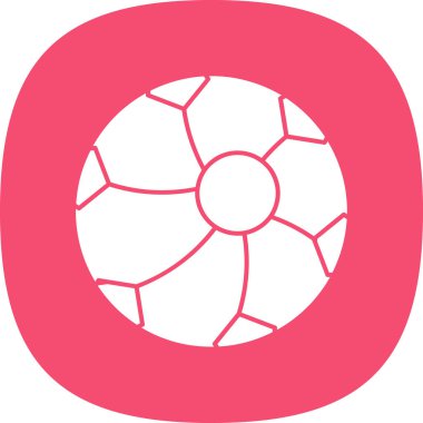 ağ için top ikonu vektör simgesi