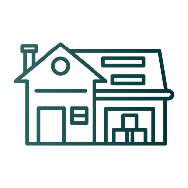 Ev simgesi, vektör illüstrasyonu basit tasarım