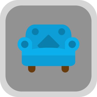 Kanepe. Web simgesi basit tasarım