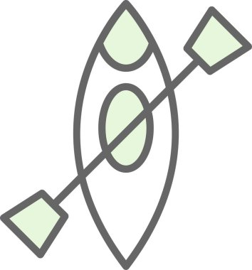 Kano yassı simgesinin vektör illüstrasyonu