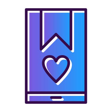 gezici akıllı simge. telefon akıllı telefon vektör ikonu renk konturu izole edilmiş düz