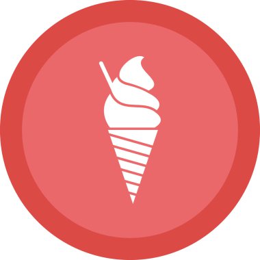 dondurma simgesi, vektör illüstrasyonu 