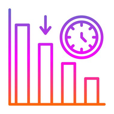 Bir grafiğin vektör simgesi çizimi