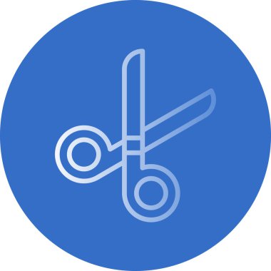 Makas simgesi, vektör illüstrasyonu 