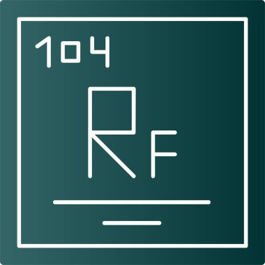 Bir kimyasal simgenin vektör illüstrasyonu