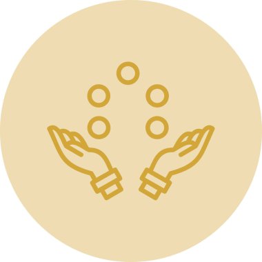 Simge vektör illüstrasyonunu dengelemek basit tasarım