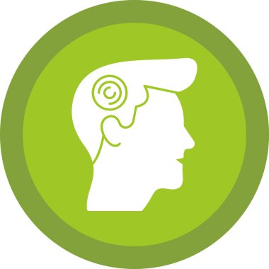 güzel baş vektör simgesi