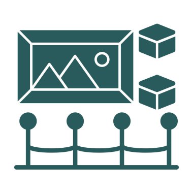 İki katmanlı yapı ve yapı vektör simgesi