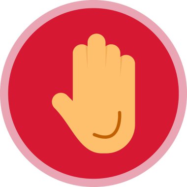 El simgesinin vektör illüstrasyonu 