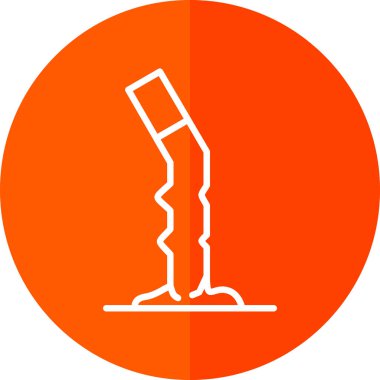 Cigarette butt icon vector illustration 