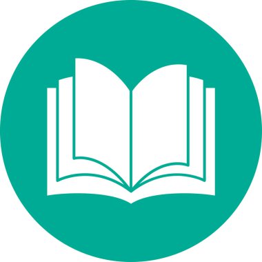 kitap simgesi, vektör illüstrasyonu basit tasarım