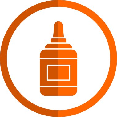 Hardal şişesinin vektör illüstrasyon simgesi 