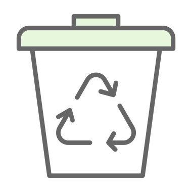 Çöp kovası vektör illüstrasyonuName