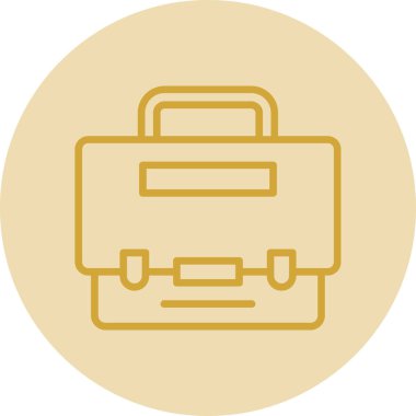 Bavul. Web simgesi basit illüstrasyon 