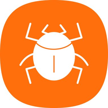 Bir böcek simgesinin vektör çizimi