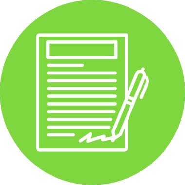 Belge. Web simgesi basit illüstrasyon