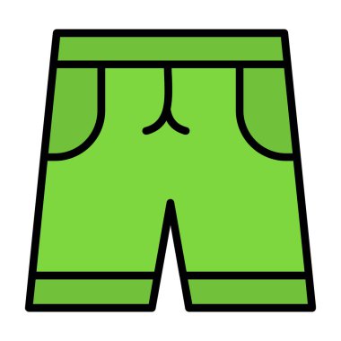 Kısa simge, illüstrasyon basit tasarım