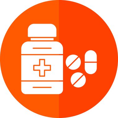 İlaç simgesinin vektör illüstrasyonu