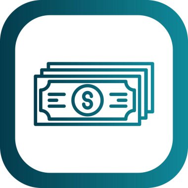 Web ve mobil uygulama tasarımınız için para simgesi, dolar logosu konsepti 