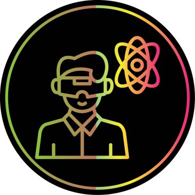 Elinde küresi olan bir adamın vektör çizimi