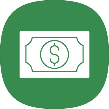 Web ve mobil uygulama tasarımınız için para simgesi, dolar logosu konsepti 