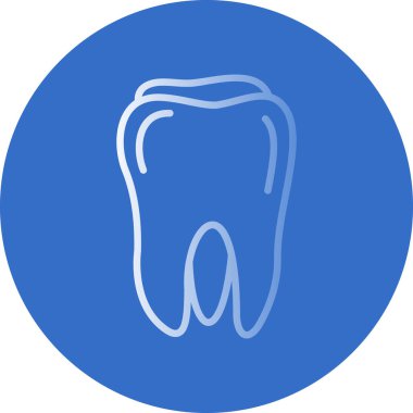 Diş simgesi, vektör illüstrasyon degisn