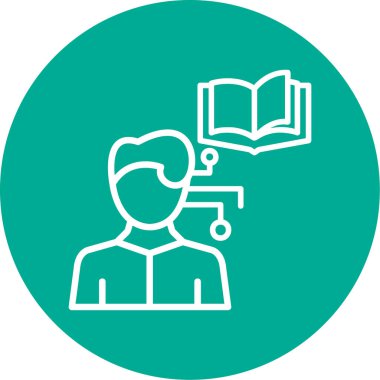 vektör öğrenci simgesi illüstrasyonu