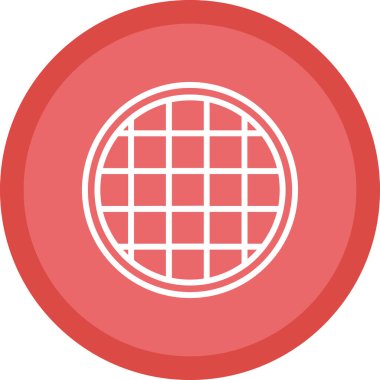 Waffle ağ simgesi, vektör illüstrasyonu 