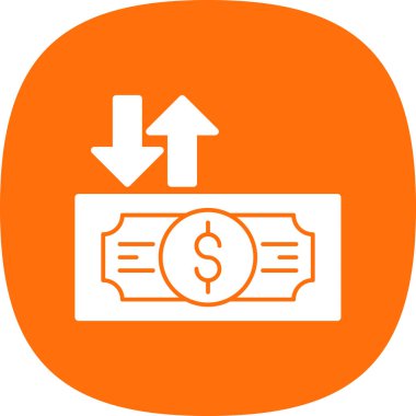 Dolar işareti vektör simgesi