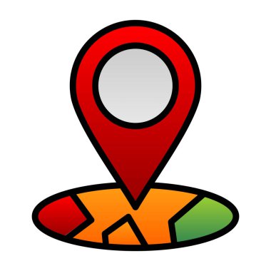 Harita işaretleyici. konum haritası simgesi 