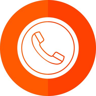 telefon ahizesi simgesi, vektör çizimi basit tasarım