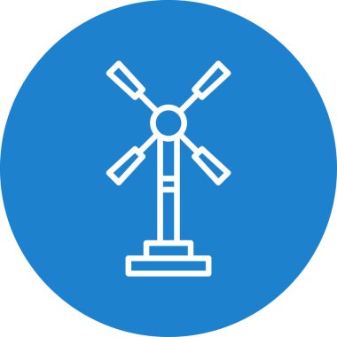 Yel değirmeni simgesi, vektör biçimi