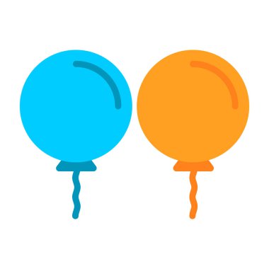 Balon simgesinin vektör illüstrasyonu 