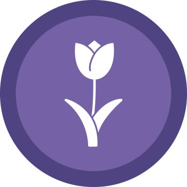  Arkaplanda lale çiçeği çizimi