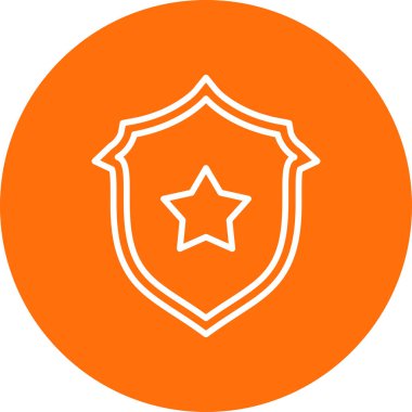 kalkan ikon vektör illüstrasyonu