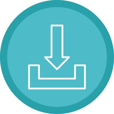 İndir. Web simgesi basit illüstrasyon