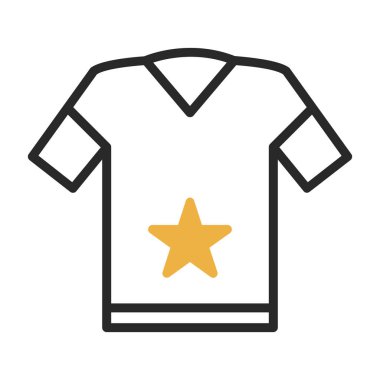 t-shirt simgesi veya logo izole edilmiş işaret sembolü çizimi