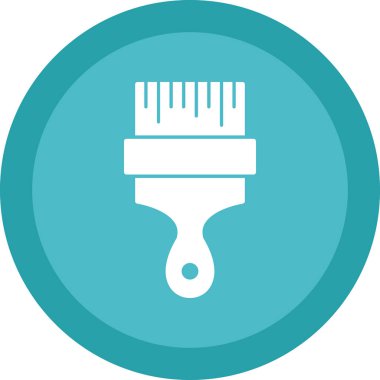 fırça web simgesi basit illüstrasyon