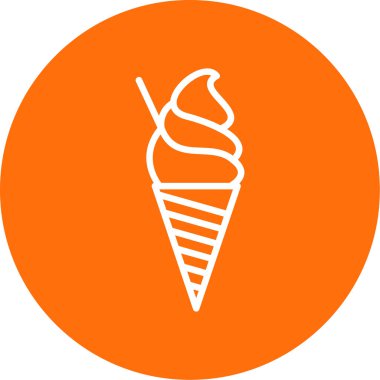 dondurma simgesi, vektör illüstrasyonu 