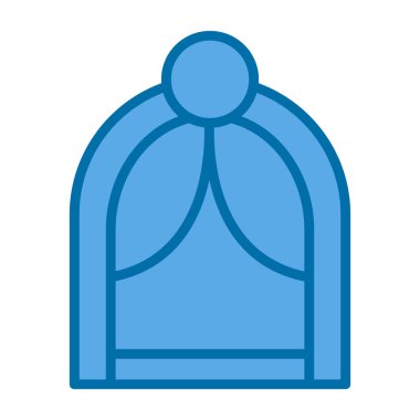 Kumaş simgesi vektör illüstrasyonu