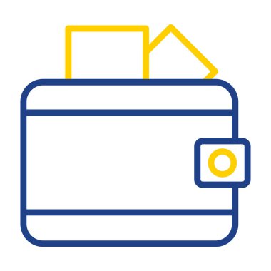 wallet icon, vector illustration simple design