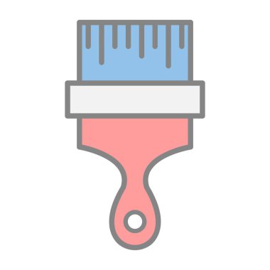 fırça web simgesi basit illüstrasyon