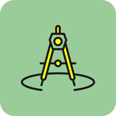 Pusula. Web simgesi basit illüstrasyon 