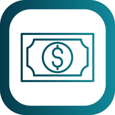 Web ve mobil uygulama tasarımınız için para simgesi, dolar logosu konsepti 