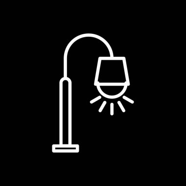 Sokak lambası simgesinin vektör illüstrasyonu 