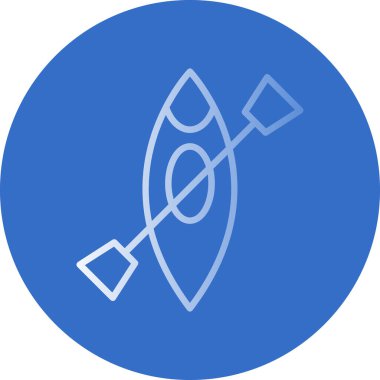 Kano yassı simgesinin vektör illüstrasyonu