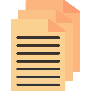 Belge simgesinin vektör illüstrasyonu 