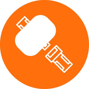 Emniyet kemeri düz simgesi, vektör illüstrasyonu 