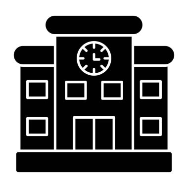 Bina. Web simgesi basit tasarım